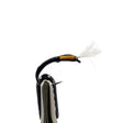 Close-up of a fishing buzzer with a white background
