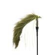 Olive Snake lure trout fly with long flowing body and olive marabou tail