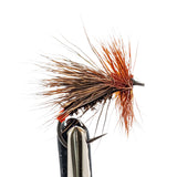 Richard Walker Sedge dry fly for trout fishing with natural body, hackle and buoyant deer hair wing